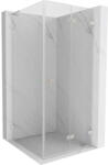 Mexen Lunar-F L cabină de duș pliabilă dreapta 90 x 90 cm, transparent, nichel periat - 836L-090-090-97-00-P (836L-090-090-97-00-P)