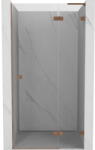 Mexen Lunar L ușă de duș batantă dreaptă 125 cm, transparent, cupru periat - 834L-125-000-65-00-P (834L-125-000-65-00-P)