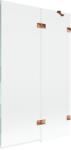 Mexen Lunar paravan de cada 2-panouri dreapta 110 x 150 cm, transparent, aur roz - 897-110-100-60-00-P (897-110-100-60-00-P)