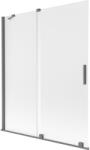 Mexen Velar paravan de cadă, doua panouri glisante, 140 x 150 cm, efect mat, gun metal - 896-140-000-31-95 (896-140-000-31-95)