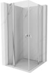 Mexen Mist Duo cabină de duș batantă 70 x 70 cm, transparentă, crom - 8A4-070-070-01-00 (8A4-070-070-01-00)