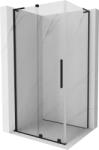 Mexen Velar L cabină de duș glisantă 100 x 90 cm, transparentă, neagră - 871-100-090-03-70 (871-100-090-03-70)