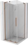 Mexen Velar L cabină de duș culisantă 100 x 100 cm, transparentă, cupru periat - 871-100-100-03-65 (871-100-100-03-65)