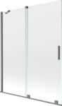 Mexen Velar paravan de cadă 2-panouri glisante 140 x 150 cm, transparent, gun metal - 896-140-000-01-95 (896-140-000-01-95)