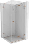 Mexen Lunar-F cabină de duș pliabilă dreapta 100 x 100 cm, transparent, cupru periat - 836-100-100-65-00-P (836-100-100-65-00-P)