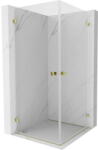 Mexen Lunar-B Duo cabină de duș batantă 95 x 95 cm, transparentă, auriu - 832-095L-095P-50-00 (832-095L-095P-50-00)