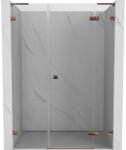 Mexen Lunar L uși de duș batante dreapta 140 cm, transparent, aur roz - 834SL-140-050-60-00-P (834SL-140-050-60-00-P)