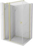 Mexen Mist T cabină de duș cu ușă batantă 70 x 85 cm, transparentă, auriu periat - 8A4T-070-085-55-00 (8A4T-070-085-55-00)