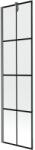 Mexen Next paravan de cadă cu 1 panou 50 x 150 cm, grilaj negru, gri pistol periat - 895-050-000-00-77-66 (895-050-000-00-77-66)