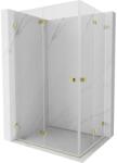 Mexen Lunar-F Duo cabină de duș pliabilă 95 x 75 cm, transparentă, aurie - 836-095L-075P-50-00 (836-095L-075P-50-00)