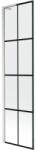 Mexen Next L paravan cadă de baie cu 1 panou, 50 x 150 cm, grilaj negru, nichel periat - 895-050-000-03-77-97 (895-050-000-03-77-97)