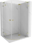 Mexen Lunar L cabina de duș semicirculară batantă dreapta 100 x 90 cm, transparentă, auriu șlefuit - 833L-100P-090L-55-00 (833L-100P-090L-55-00)