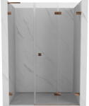 Mexen Lunar-F L uși de duș pliabile dreapta 115 cm, transparent, aur roz - 836SL-115-050-60-00-P (836SL-115-050-60-00-P)
