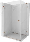 Mexen Lunar-B L cabină de duș pivotantă stânga 100 x 80 cm, transparent, aur roz - 832L-100-080-60-00-L (832L-100-080-60-00-L)