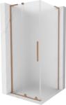 Mexen Velar L cabină de duș culisantă 100 x 100 cm, înghețată, cupru periat - 871-100-100-33-65 (871-100-100-33-65)