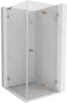 Mexen Lunar-F L cabină de duș pliabilă dreapta 90 x 90 cm, transparent, cupru periat - 836L-090-090-65-00-P (836L-090-090-65-00-P)