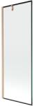 Mexen Next paravan de cadă 1-pliant 70 x 150 cm, cadru negru, cupru periat - 895-070-000-00-70-65 (895-070-000-00-70-65)