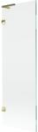 Mexen Lunar L paravan de baie cu 1 canată 60 x 150 cm, transparent, auriu - 897L-060-000-50-00 (897L-060-000-50-00)