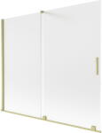 Mexen Velar paravan cadă de baie cu 2 aripi glisante 180 x 150 cm, geam mat, auriu periat - 896-180-000-31-55 (896-180-000-31-55)