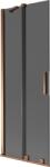 Mexen Velar paravan de baie cu 2 uși glisante 75 x 150 cm, grafit, aur roz - 896-075-000-41-60 (896-075-000-41-60)