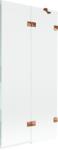 Mexen Lunar paravan de cadă 2-panouri dreapta 90 x 150 cm, transparent, aur roz - 897-090-100-60-00-P (897-090-100-60-00-P)