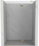 Mexen Lunar ușă de duș batantă dreapta 130 cm, transparentă, aurie - 834-130-000-50-00-P (834-130-000-50-00-P)