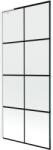 Mexen Next L paravan de baie cu un singur panou 80 x 150 cm, carouri negre, alb - 895-080-000-03-77-20 (895-080-000-03-77-20)
