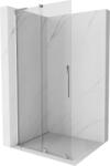 Mexen Velar L perete de duș culisant Walk-in 110 x 200 cm, transparent 8 mm, crom - 871-110-003-03-01 (871-110-003-03-01)