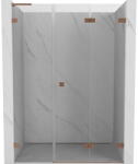 Mexen Lunar-F L uși de duș pliabile dreapta 120 cm, transparent, cupru periat - 836SL-120-050-65-00-P (836SL-120-050-65-00-P)