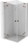 Mexen Lunar L Duo cabină de duș batantă 70 x 70 cm, transparentă, aur roz - 834L-070L-070P-60-00 (834L-070L-070P-60-00)