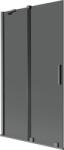 Mexen Velar paravan cadă 2-panouri culisante 100 x 150 cm, grafit, gri pistoleat șlefuit - 896-100-000-41-66 (896-100-000-41-66)