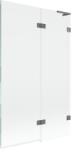 Mexen Lunar L ecran de cadă cu 2 uși pliabile dreapta 110 x 150 cm, transparent, metal armat - 897L-110-100-95-00-P (897L-110-100-95-00-P)