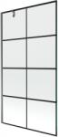 Mexen Next paravan de cadă cu 1 panou 100 x 150 cm, grilaj negru, metal pistol - 895-100-000-00-77-95 (895-100-000-00-77-95)