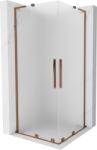 Mexen Velar L Duo cabină de duș glisantă 90 x 90 cm, înghețată, aur roz - 871-090-090-02-33-60 (871-090-090-02-33-60)