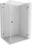 Mexen Lunar-B L cabină de duș pivotantă dreaptă 95 x 90 cm, transparentă, aur roz - 832L-095-090-60-00-P (832L-095-090-60-00-P)