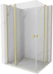 Mexen Mist Duo cabină de duș batantă 95 x 80 cm, transparent, auriu periat - 8A4-095-080-55-00 (8A4-095-080-55-00)