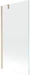 Mexen Next paravan de cadă 1-foaie 90 x 150 cm, transparent, cupru periat - 895-090-000-00-00-65 (895-090-000-00-00-65)