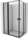 Mexen Mist Duo cabină de duș basculantă 100 x 70 cm, cadru negru, negru - 8A4-100L-070P-70-70 (8A4-100L-070P-70-70)