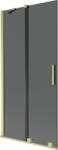 Mexen Velar paravan de cadă cu 2 canaturi glisante 95 x 150 cm, grafit, auriu periat - 896-095-000-41-55 (896-095-000-41-55)