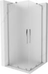Mexen Velar L Duo cabină de duș glisantă 80 x 80 cm, înghețată, crom - 871-080-080-02-33-01 (871-080-080-02-33-01)