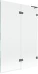 Mexen Lunar L paravan de baie cu 2 uși pliabile, dreapta 120 x 150 cm, transparent, metal armat - 897L-120-100-95-00-P (897L-120-100-95-00-P)