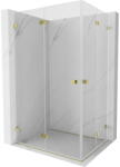 Mexen Lunar-F Duo cabină de duș pliabilă 100 x 95 cm, transparentă, aurie - 836-100L-095P-50-00 (836-100L-095P-50-00)