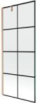 Mexen Next paravan de baie cu 1 canat 80 x 150 cm, grilaj negru, cupru periat - 895-080-000-00-77-65 (895-080-000-00-77-65)