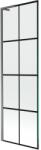Mexen Next L paravan cadă 1-canat 60 x 150 cm, grilaj negru, gun metal - 895-060-000-03-77-95 (895-060-000-03-77-95)