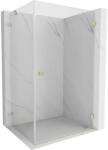 Mexen Lunar-B cabina de duș batantă dreaptă 95 x 90 cm, transparentă, aurie periată - 832-095-090-55-00-P (832-095-090-55-00-P)