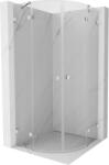 Mexen Lunar cabină de duș semirotundă cu ușă culisantă 90 x 90 cm, transparent, crom - 833-090L-090P-01-00 (833-090L-090P-01-00)
