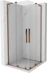 Mexen Velar L Duo cabină de duș culisantă 100 x 100 cm, transparent, aur roz - 871-100-100-02-03-60 (871-100-100-02-03-60)
