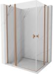 Mexen Mist Duo cabină de duș pivotantă 90 x 80 cm, transparentă, cupru periat - 8A4-090-080-65-00 (8A4-090-080-65-00)