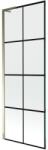 Mexen Next L paravan de cadă cu 1 ușă 70 x 150 cm, grilaj negru, auriu - 895-070-000-03-77-50 (895-070-000-03-77-50)