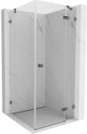 Mexen Lunar cabina de duș cu deschidere pe dreapta 90 x 90 cm, transparent, gri armat periat - 834-090-090-66-00-P (834-090-090-66-00-P)